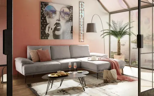 Couchtisch - 2er Set, Stein, Dunkel