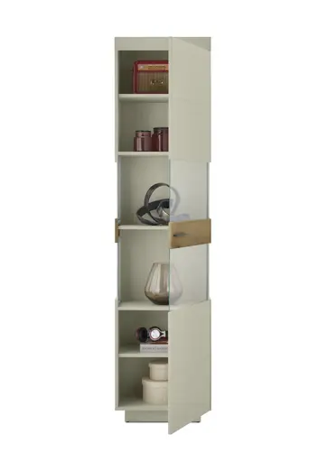 Vitrine - mit Beleuchtung, B ca. 50 cm, Kaschmir, Coast Evoke Eiche Nachbildung