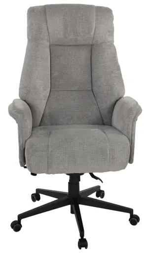 Drehstuhl - drehbar, höhenverstellbar, Webstoff, Grau