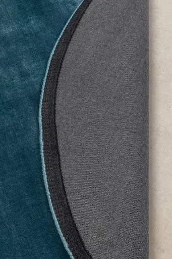 Teppich- Rund, D ca. 200 cm, Blau