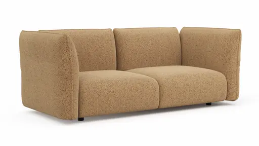 Sofa Motone - 3-Sitzer, Stoff, Kurkuma