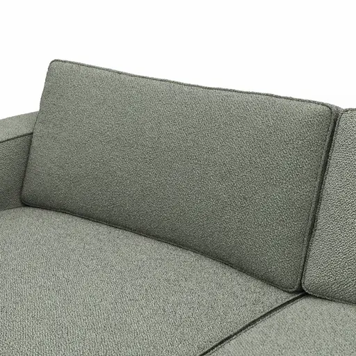 Sofa Lilaia - 1,5-Sitzer XL mit 1,5-Sitzer XL Tief, Stoff, Olivgrün