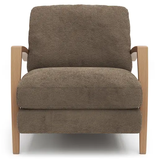 Sessel Karasu - Chic, Stoff, Taupe