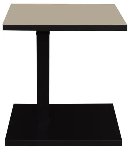 Beistelltisch - höhenverstellbar, LB ca. 45x35 cm, Taupe, Schwarz