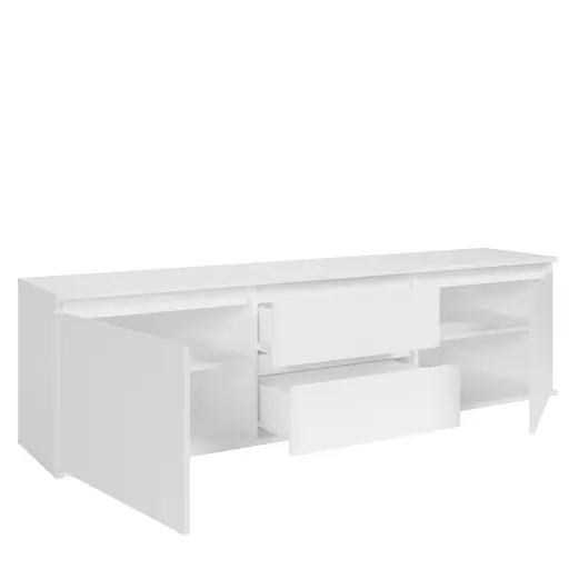 Lowboard - B ca. 180 cm, Weiß