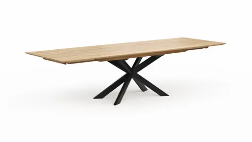 Esstisch Talara Lola - beidseitig ausziehbar, LB ca. 200x100cm, Wildeiche Bianco