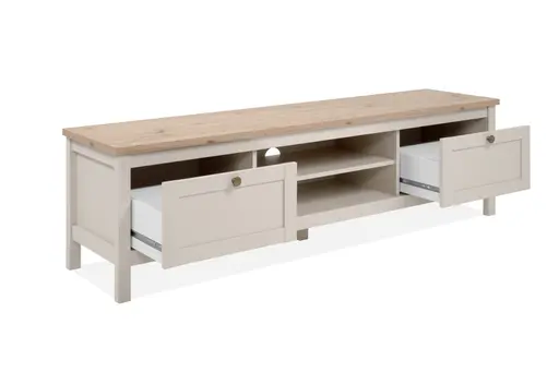 TV-Board- B ca. 160 cm, Champagner, Eiche Dekor