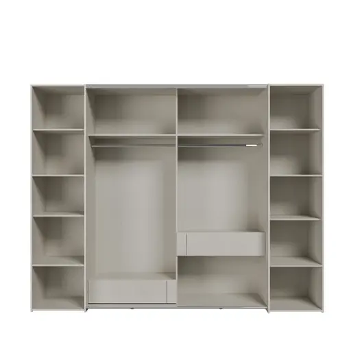  Schwebe-/Drehtürenschrank FAHDA- B ca. 270 cm, Sand