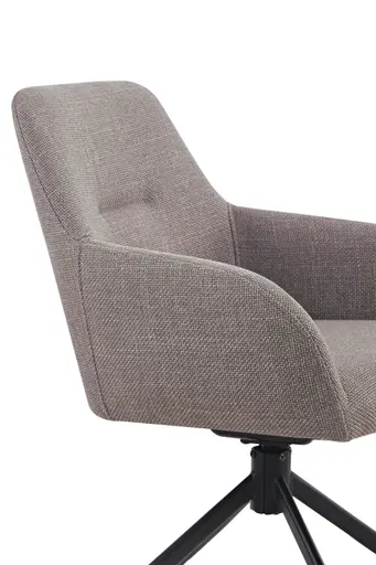 Armlehnstuhl - drehbar, Stoff, Schlamm