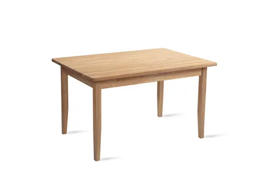 Esstisch - ausziehbar, LB 130 x 90 cm, Wildeiche massiv