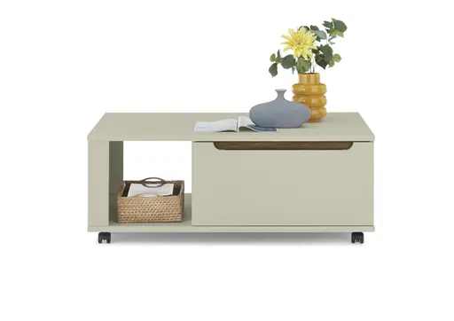 Couchtisch - LB ca. 110x65 cm, Kaschmir, Nussbaum Nachbildung