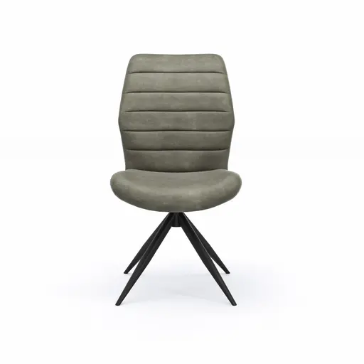 Stuhl Dalyan - drehbar, Stoff, Grau