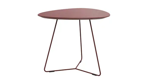 Ecktisch Fano - LBH ca. 59x50x50 cm, Fenix, Bordeaux