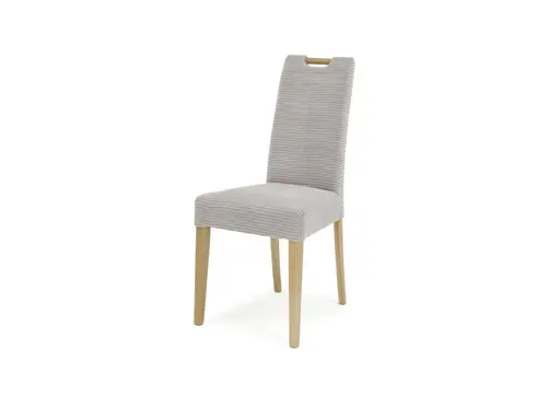 Stuhl  SITTING TOGETHER_S- Stoff, Hellgrau, Eiche Natur