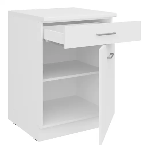 Unterschrank- B ca. 60 cm, Weiß, Matt