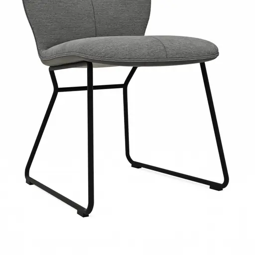 Stuhl Dinner - Stoff, Grau