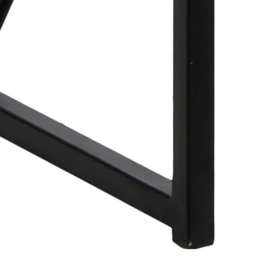 Bartisch - LB ca. 120x60 cm, Wildeiche Nachbildung, Schwarz