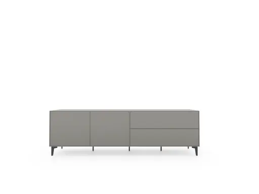 Sideboard Casello - BHT ca. 225x74x47 cm, Lack Matt, Kristallgrau