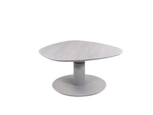 Couchtisch - höhenverstellbar, Durchmesser ca. 80 cm, Steingrau 