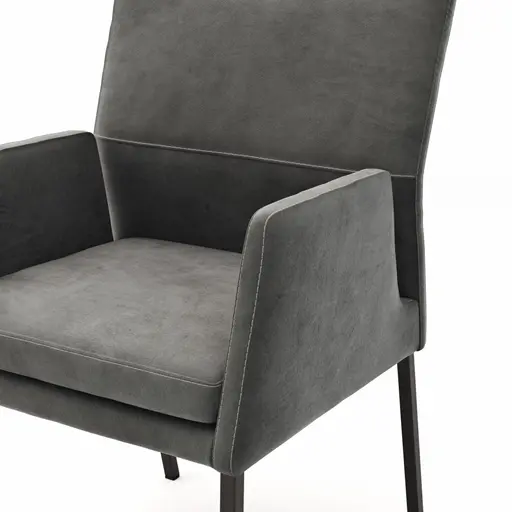 Armlehnstuhl Carry - Stoff, Anthrazit