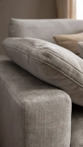 Ecksofa Palmdale - 3-Sitzer mit Longchair rechts, inkl. Kissen, Stoff, Graubeige