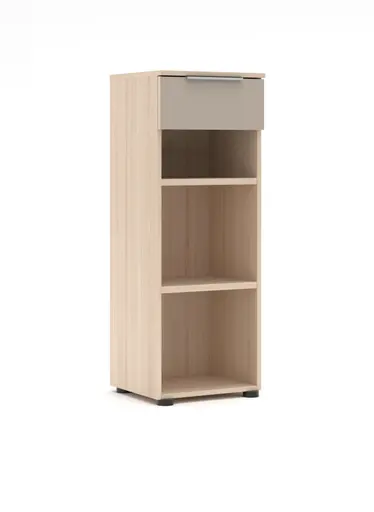 Büroregal - B ca. 40 cm, Riva Eiche Nachbildung, Kaschmir