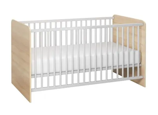 Babybett- Liegefläche ca. 70x140 cm, Eiche Dekor