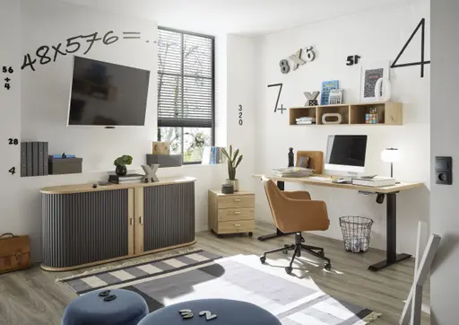 Rollcontainer - Eiche Nachbildung