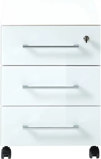 Rollcontainer GWEN - B/H/T ca. 40x55x50 cm, Weiß 