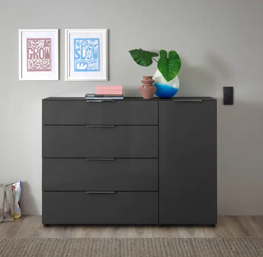 Sideboard- B ca. 135 cm, Anthrazit