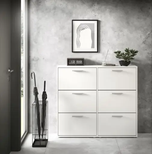 Schuhkipper - B ca. 116 cm, Weiß