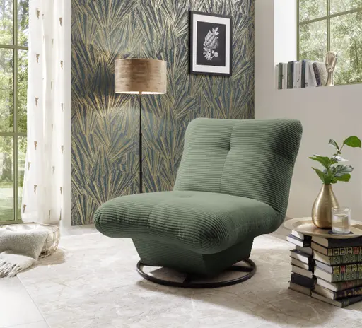 Drehsessel - Stoff, Dunkelgrün
