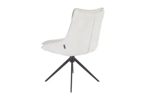 Stuhl MANDY - drehbar, Stoff, Silbergrau