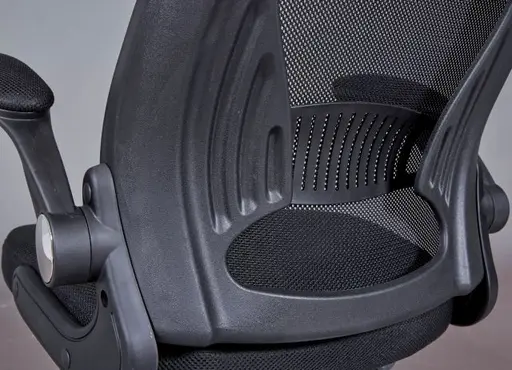 Drehstuhl - drehbar, höhenverstellbar, Stoff, Schwarz