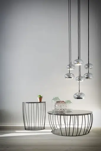 Couchtisch Pavia - Durchmesser ca. 45 cm, Parsolglas