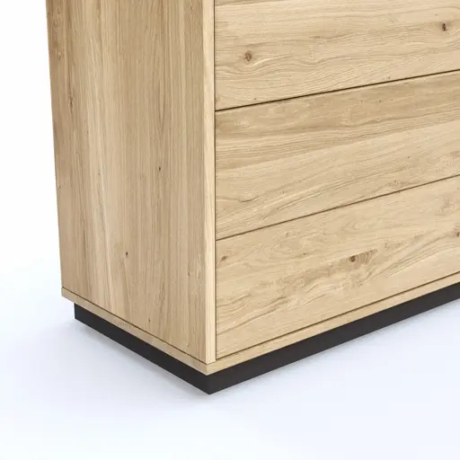 Schubkasten Williston - Korpus Wildeiche bianco / Front sandgestrahlt