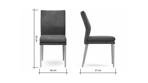 Stuhl Carry - Stoff, Anthrazit