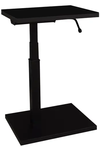 Beistelltisch - höhenverstellbar, LB ca. 45x35 cm, Schwarz