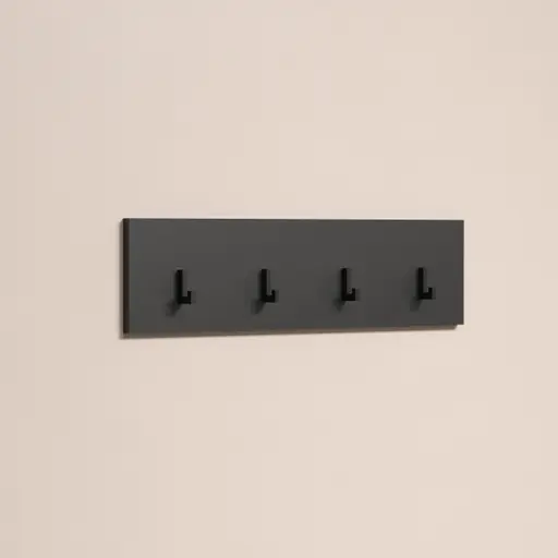 Garderobenpaneel - B ca. 80 cm, Anthrazit