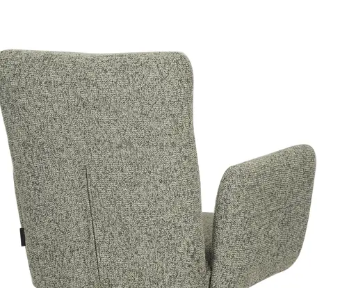 Armlehnstuhl MYLENE - drehbar, Stoff, Schlamm