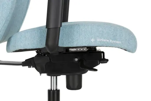 Chefsessel - mit Ergo-Rückenpolsterung und 3D-Armlehnen, Stoff, Schwarz