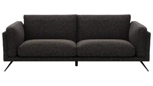 Sofa Valdemoro - 3-Sitzer, Stoff, Anthrazit