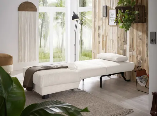 Faltsessel Easy Optik A - ohne Armlehnen inkl. Schlaffunktion, Cord, Beige