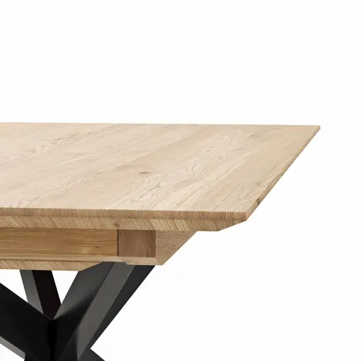 Esstisch Talara Lola - beidseitig ausziehbar, LB ca. 180x90cm, Wildeiche Bianco