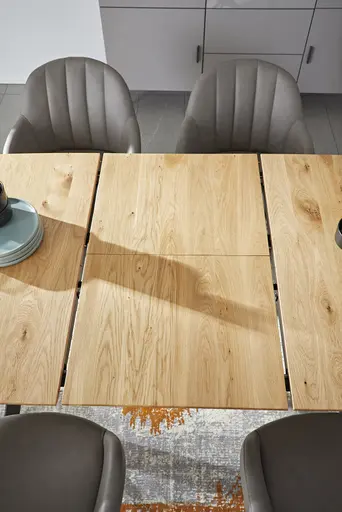 Esstisch Dinner - ausziehbar, LB ca. 180x100 cm, Eiche massiv