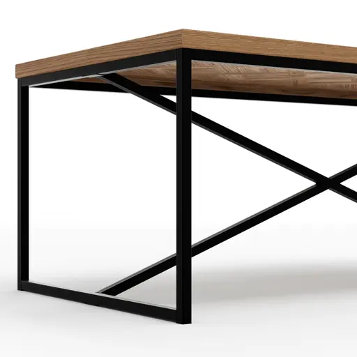 Esstisch Litchfield - LB ca. 200x100 cm, Eichenfurnier, Naturöl