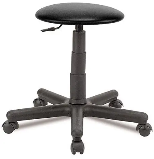 Werkhocker - Kunstleder, Schwarz