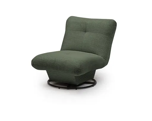 Drehsessel - Stoff, Dunkelgrün