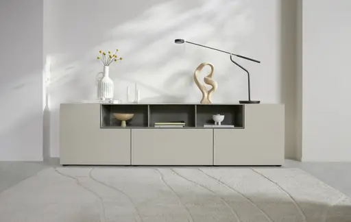 Sideboard 3900 - BHT ca. 220x62x45 cm, Lack, Kaschmir
