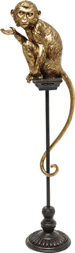 Deko-Figur- BHT ca. 32x109x21 cm, Goldfarben, Schwarz